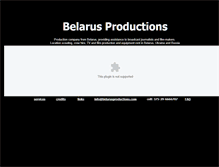 Tablet Screenshot of belarusproductions.com